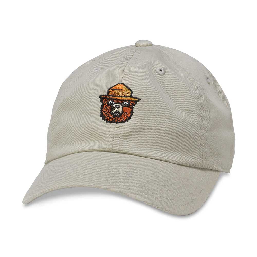 Smokey Bear Hats: Stone Strapback Dad Hat | Vintage Brands