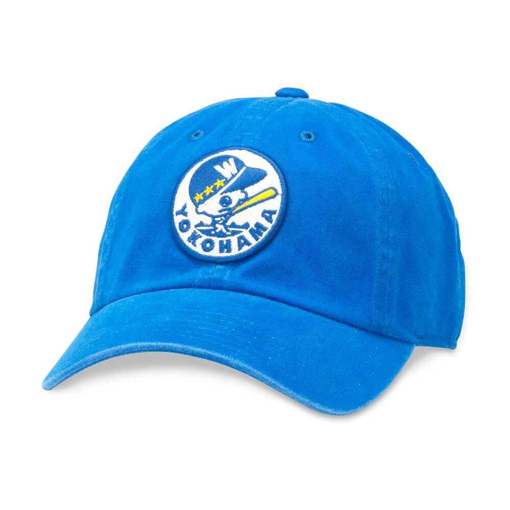 American-Needle-Yokohama-Whales-Nippon-Japanese-League-Baseball-Blue-Adjustable-Buckle-Strap-Dad-Hat-HPS-Hat-pro-Shop-Com