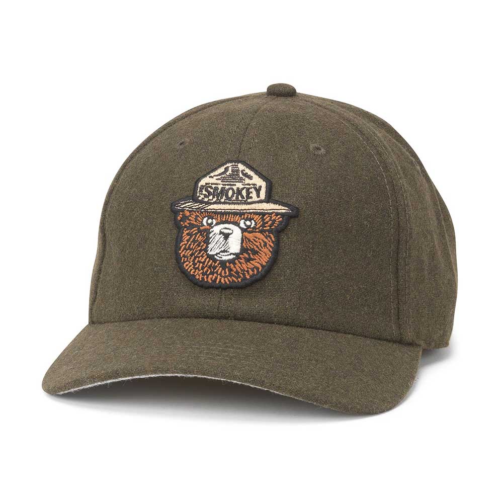 Smokey Bear Hats: Olive Green Strapback Hat Vintage