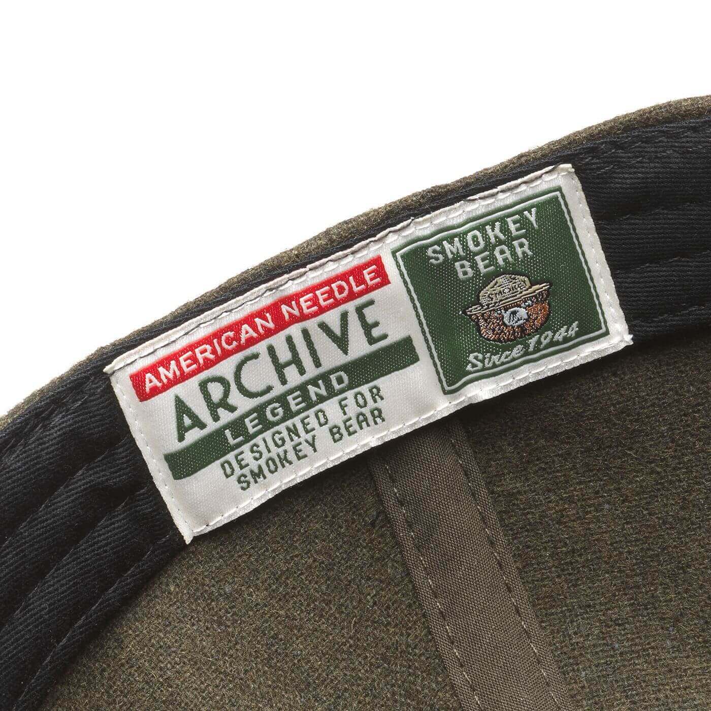 Smokey Bear Hats: Olive Green Strapback Baseball Hat | Vintage Brands 2