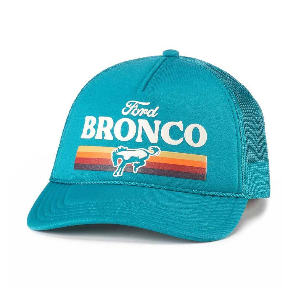 Ford Bronco Hat: Teal Snapback Foam Rope Hats Vintage