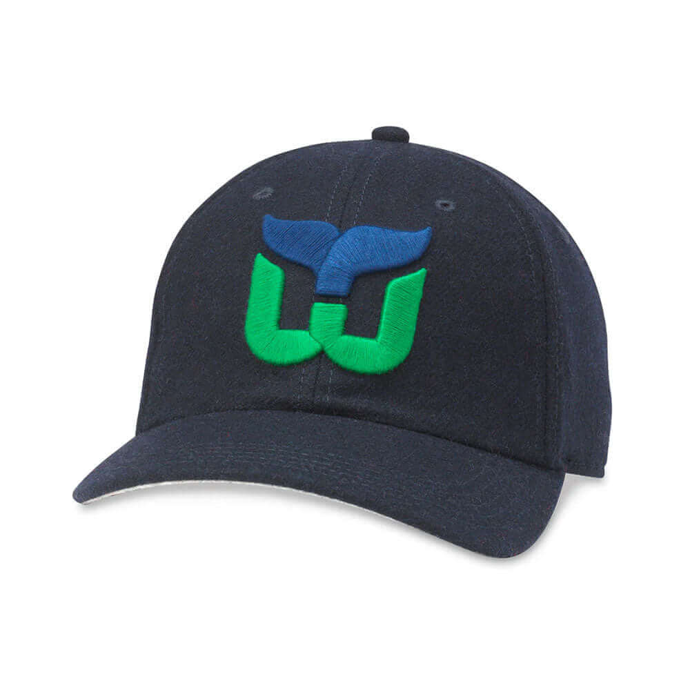 Hartford Whalers Hats: Navy Strapback Dad Hat | Retro Teams