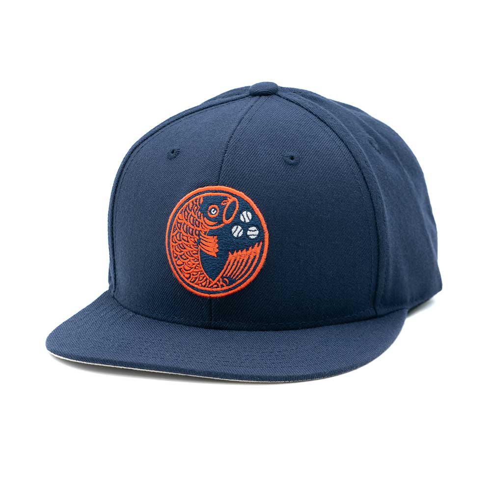 Hiroshima Toyo Carp Hats: Vintage Navy Flat Bill Hat | Nippon