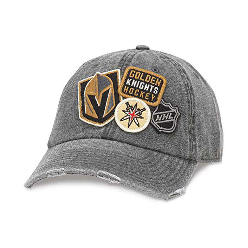 American Needle Vegas Golden Knights Black Iconic Slouch Adjustable Hat