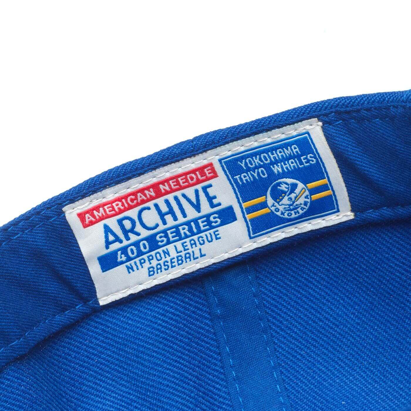 American-Needle-Yokahama-Whales-Nippon-Japanese-Baseball-Royal-Blue-Snapback-Trucker-Hat-HPS-Hat-pro-Shop-Com bACK