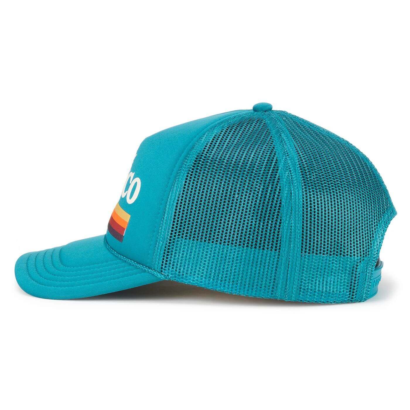 Ford Bronco Hat: Teal Snapback Rope Hats | Foam Valin | Vintage Side
