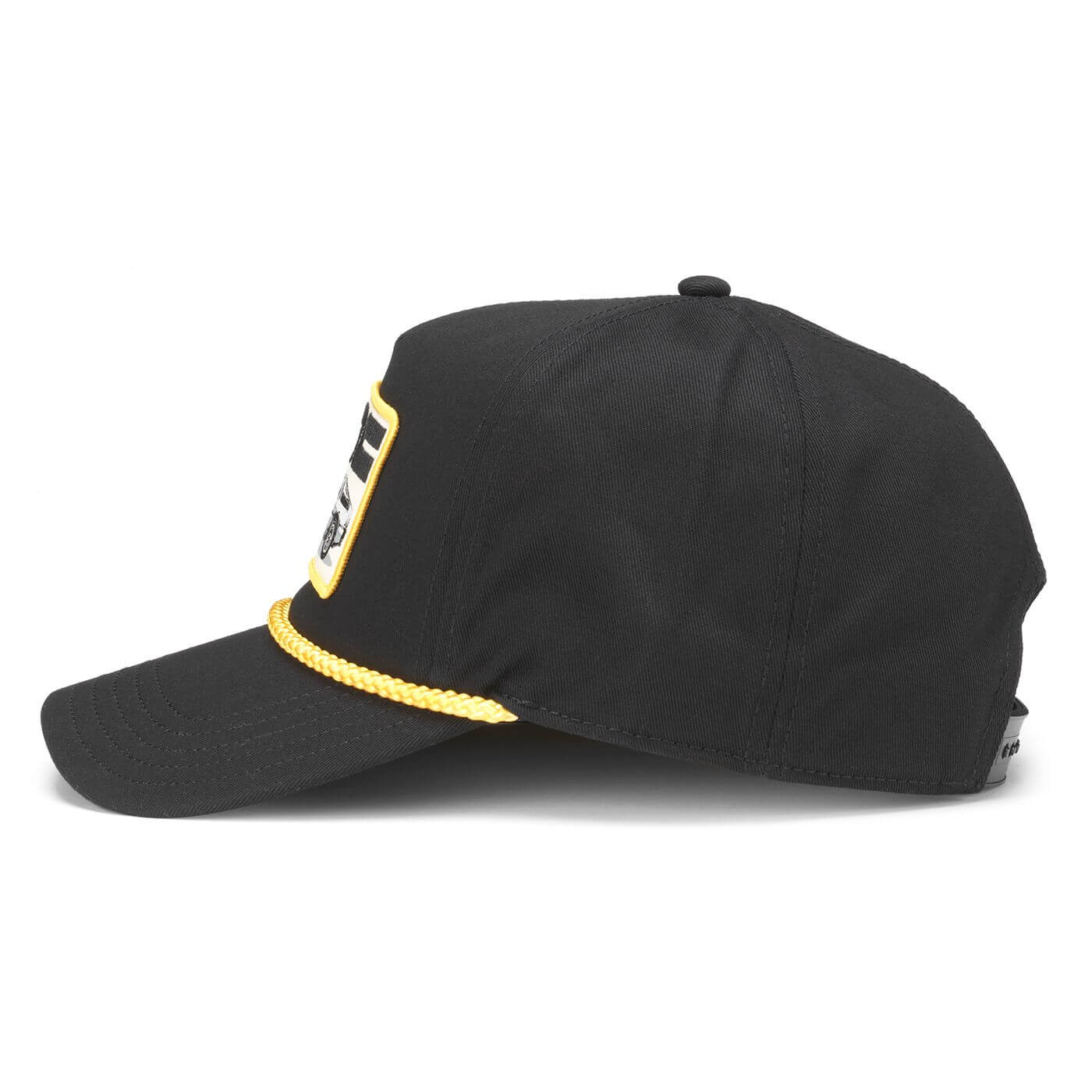 DeLorean Hat: Black/Yellow DMC Rope Hat | Back to the Future