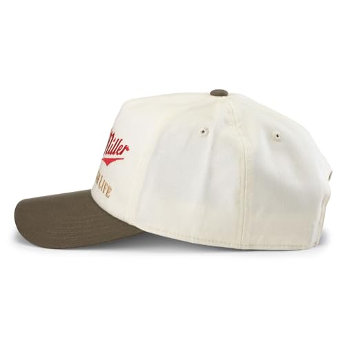 AMERICAN NEEDLE Unisex Miller High Life Beer Twill Roscoe Adjustable Snapback Baseball Hat (23008D-MHL-ISIL)