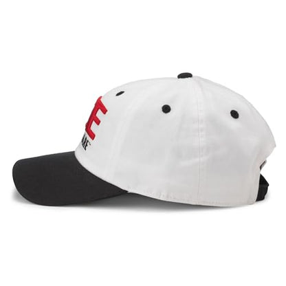 AMERICAN NEEDLE Ace Hardware Ballpark Adjustable Buckle Strap Baseball Hat, White/Black (20001A-ACEH-WHBL)