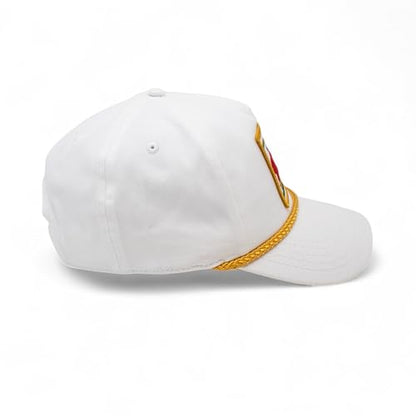 AMERICAN NEEDLE Miller High Life Beer Adjustable Snapback Baseball Hat (23008B-MHL-WHKL) White/Gold