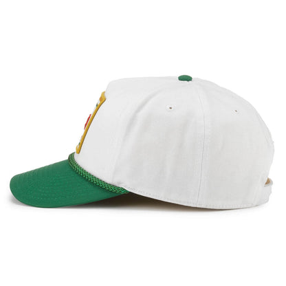 Miller High Life Hat: Green/White Adjustable Snapback Rope Hat | Beer
