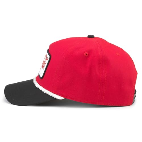 AMERICAN NEEDLE Coke Roscoe Adjustable Snapback Baseball Trucker Hat (23008B-COKE) Red/Black