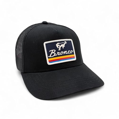 AMERICAN NEEDLE Officially Licensed Ford Bronco Valin Adjustable Trucker Hat Black