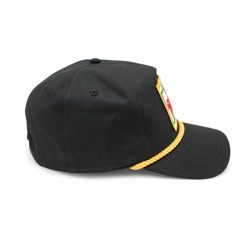 AMERICAN NEEDLE Miller High Life Beer Adjustable Snapback Baseball Hat (23008B-MHL-WHKL) Black/Gold