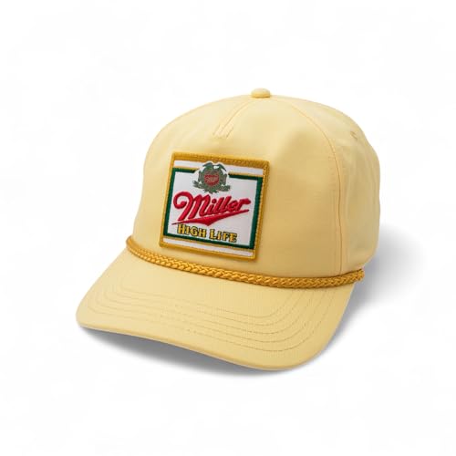 AMERICAN NEEDLE Miller High Life Beer Adjustable Snapback Baseball Hat (23008B-MHL-WHKL)