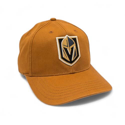 AMERICAN NEEDLE Officially Licensed NHL HEPCAT Strapback Cap, National Hockey League Vegas Golden Knights Team HAT, Hazel Brown, Authentic, New