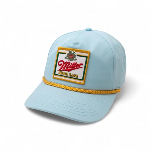 AMERICAN NEEDLE Miller High Life Beer Adjustable Snapback Baseball Hat (23008B-MHL-WHKL)