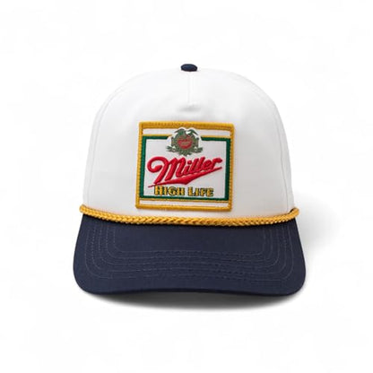 AMERICAN NEEDLE Miller High Life Beer Adjustable Snapback Baseball Hat (23008B-MHL-WHKL)