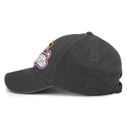 AMERICAN NEEDLE Pink Floyd Iconic Adjustable Buckle Strap Baseball Hat, Black (43910A-PFLOYD-BLK)