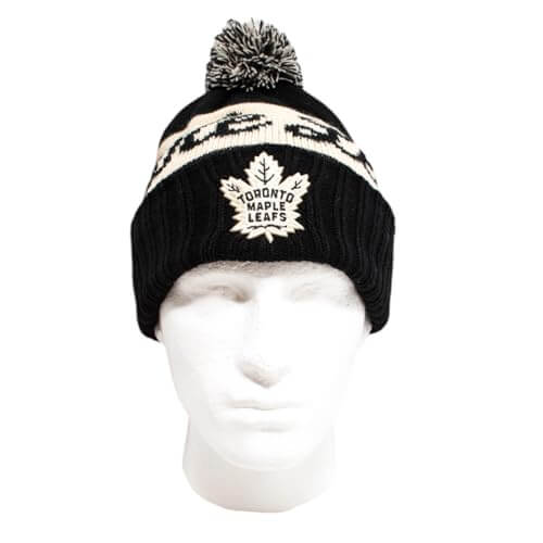 AMERICAN NEEDLE Officially Licensed NHL Adeline Pom Knit Beanie, Toronto Maple Leafs Winter Hat, Authentic, New