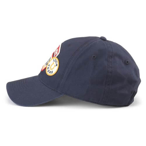 AMERICAN NEEDLE Willie Nelson Iconic Adjustable Buckle Strap Baseball Hat, Navy (43910A-WNELSON-NAVY)