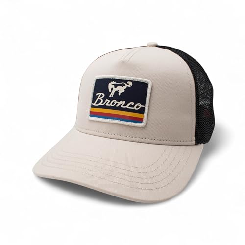 AMERICAN NEEDLE Officially Licensed Ford Bronco Valin Adjustable Trucker Hat Black Stone