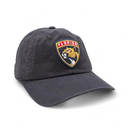 AMERICAN NEEDLE NHL Florida Panthers Hockey Team New Raglan Adjustable Baseball Hat, Navy (36672B-FLP-NVY)