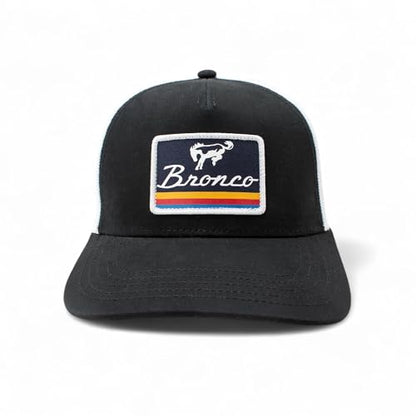 AMERICAN NEEDLE Officially Licensed Ford Bronco Valin Adjustable Trucker Hat White Black