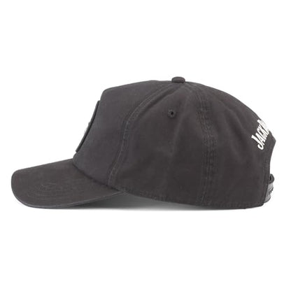 AMERICAN NEEDLE Jack Daniels Whiskey Roscoe Adjustable Snapback Baseball Hat, Black (24009A-JACKD-BLK)