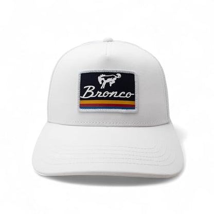 AMERICAN NEEDLE Officially Licensed Ford Bronco Valin Adjustable Trucker Hat White