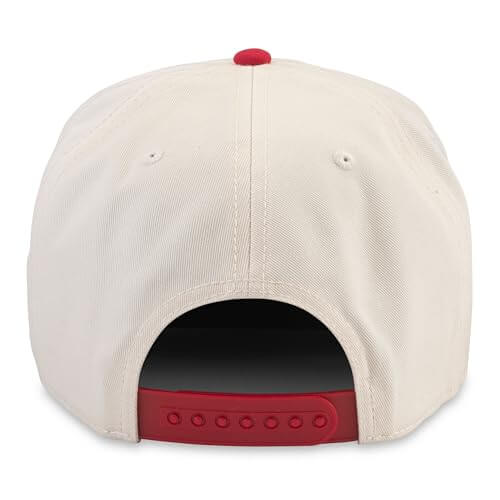 AMERICAN NEEDLE Officially Licensed Coca-Cola Hat, Coke Club Captain Cap, Adjustable Snapback, Authentic, New Ivory/Red