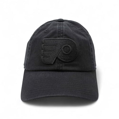AMERICAN NEEDLE Philadelphia Flyers NHL Blue Line Tonal Adjustable Dad Cap (Black)