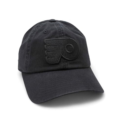 AMERICAN NEEDLE Philadelphia Flyers NHL Blue Line Tonal Adjustable Dad Cap (Black)