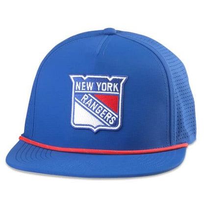 AMERICAN NEEDLE Officially Licensed NHL Hockey Buxton Pro Tech Hat, New York Rangers Performance Team Cap, 23003A Royal, Authentic, New