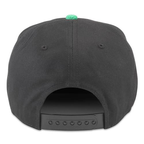 AMERICAN NEEDLE Dallas Stars NHL Burnett Adjustable Snapback Baseball Hat, Black/Kelly Green (23020A-DAS-BKKL)