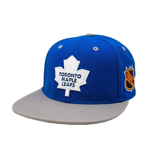 AMERICAN NEEDLE OFFICIALLLY Licensed NHL Block Letter Snapback Cap, Toronto Maple Leafs Hockey HAT, Authentic, New