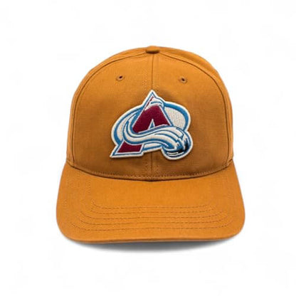 AMERICAN NEEDLE Officially Licensed NHL HEPCAT Strapback Cap, National Hockey League Colorado Avalanche Team HAT, Hazel Brown, Authentic, New