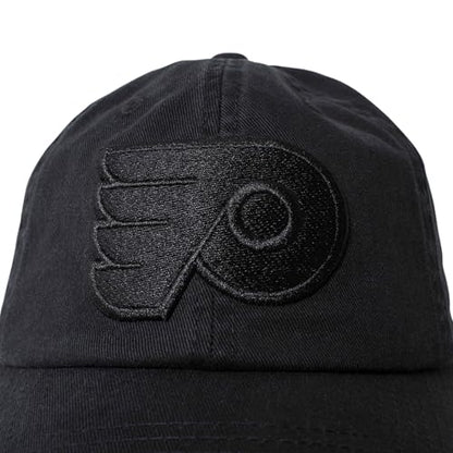 AMERICAN NEEDLE Philadelphia Flyers NHL Blue Line Tonal Adjustable Dad Cap (Black)