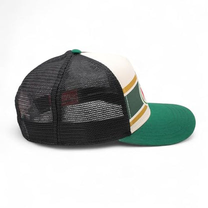AMERICAN NEEDLE Sinclair Mack Trucks Adjustable Snapback Trucker Baseball Hat Black Ivory Emerald
