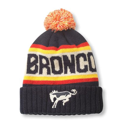 AMERICAN NEEDLE Ford Bronco Pillow Line Knit Beanie, Navy/Ivory/Red (23012B-BRONCO-NIR)