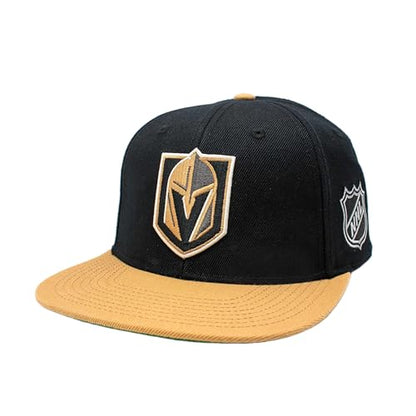 AMERICAN NEEDLE OFFICIALLLY Licensed NHL Block Letter Snapback Cap, LAS Vegas Golden Knights Hockey HAT, Authentic, New