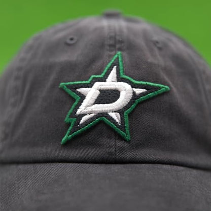 AMERICAN NEEDLE NHL Dallas Stars Hockey Team New Raglan Adjustable Baseball Hat, Black (36672B-DS-BLK)