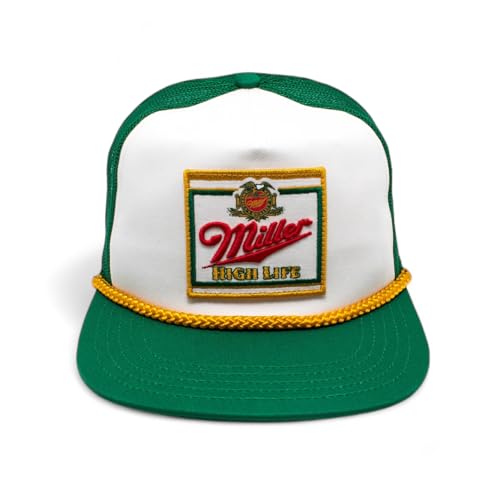 AMERICAN NEEDLE Miller High Life Beer Adjustable Snapback Baseball Hat (23008B-MHL-WHKL)