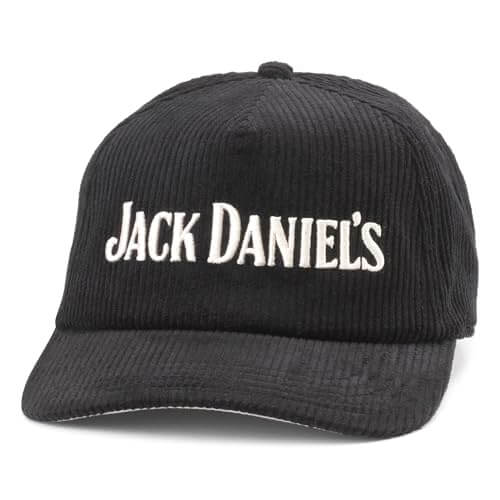 AMERICAN NEEDLE Officially Licensed Jack Daniel's Hat, Balsam Corduroy Cap, Black, Snapback, Authentic, New