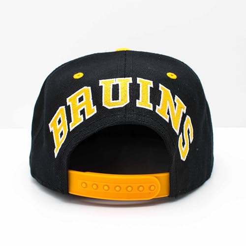 AMERICAN NEEDLE OFFICIALLLY Licensed NHL Block Letter Snapback Cap, Boston Bruins Hockey HAT, Authentic, New