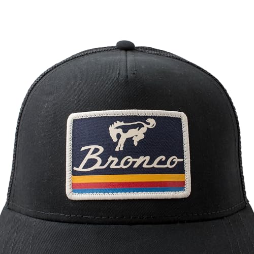 AMERICAN NEEDLE Officially Licensed Ford Bronco Valin Adjustable Trucker Hat Black