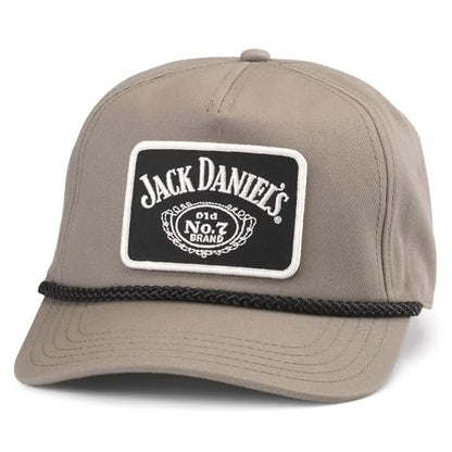 AMERICAN NEEDLE Jack Daniel's Whiskey Roscoe Adjustable Snapback Baseball Hat, Light Olive (23008A-JACKD-LOLI)