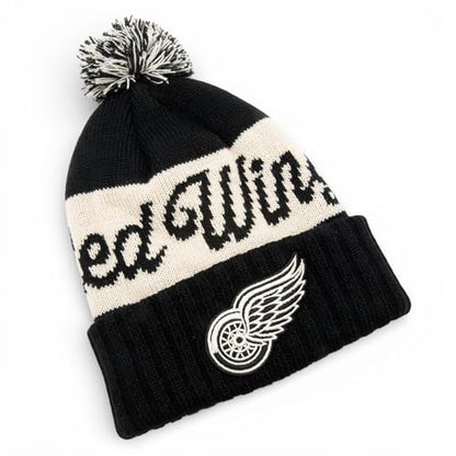 AMERICAN NEEDLE Officially Licensed NHL Adeline Pom Knit Beanie, Detroit Red Wings Winter Hat, Authentic, New