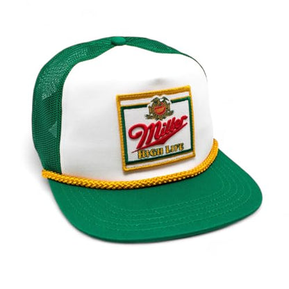 AMERICAN NEEDLE Miller High Life Beer Adjustable Snapback Baseball Hat (23008B-MHL-WHKL)