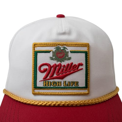 AMERICAN NEEDLE Miller High Life Beer Adjustable Snapback Baseball Hat (23008B-MHL-WHKL)
